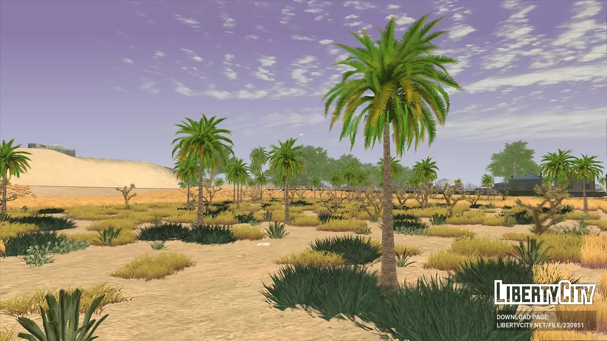 Моды на растительность и улучшения освещения / GTA San Andreas