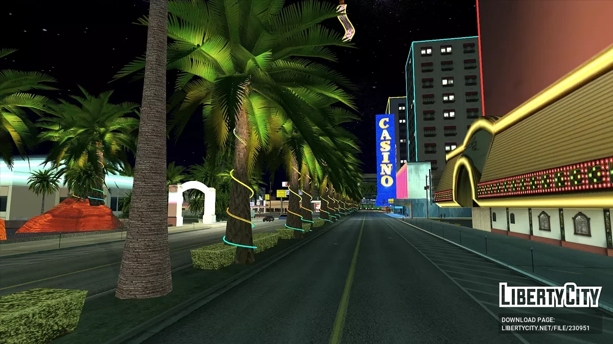 Моды на растительность и улучшения освещения / GTA San Andreas