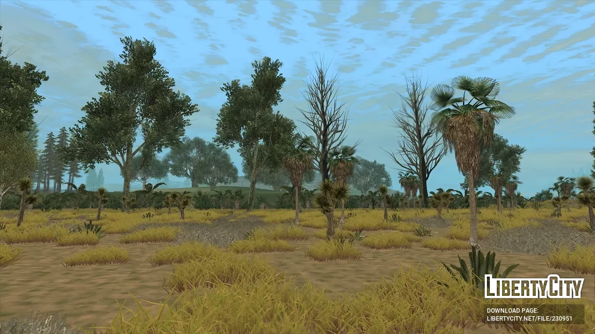 Моды на растительность и улучшения освещения / GTA San Andreas