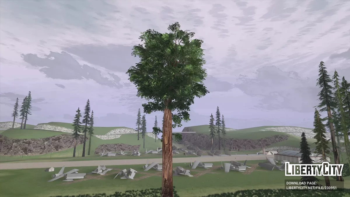 Моды на растительность и улучшения освещения / GTA San Andreas