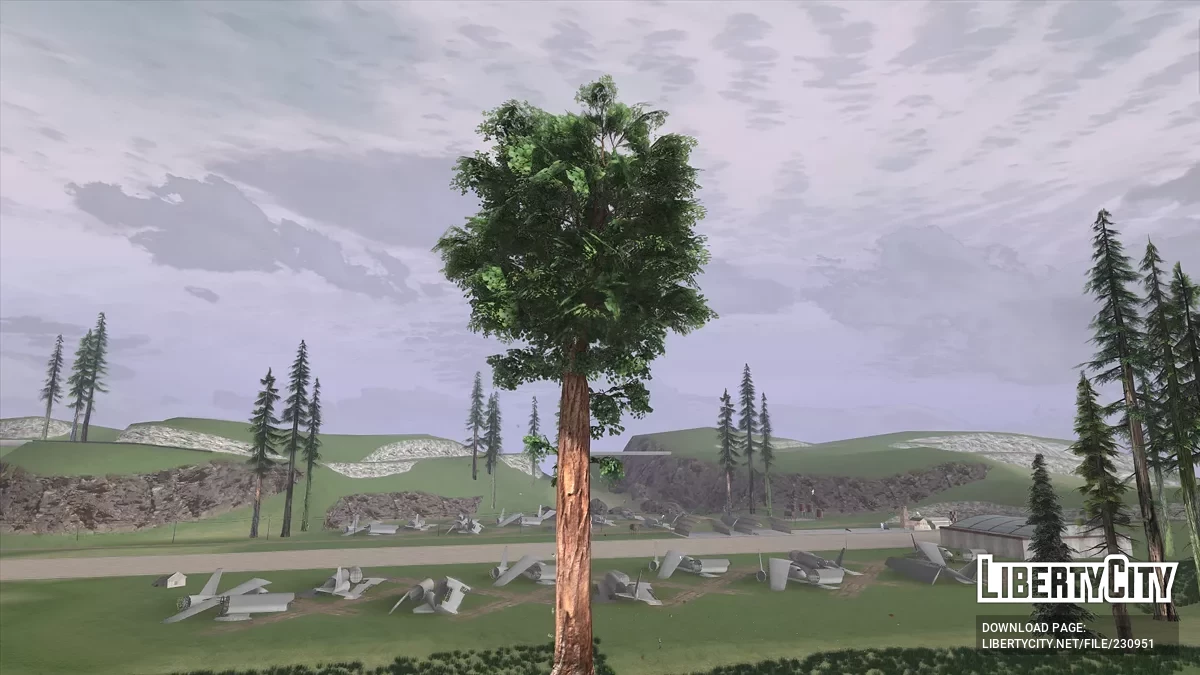 Моды на растительность и улучшения освещения / GTA San Andreas