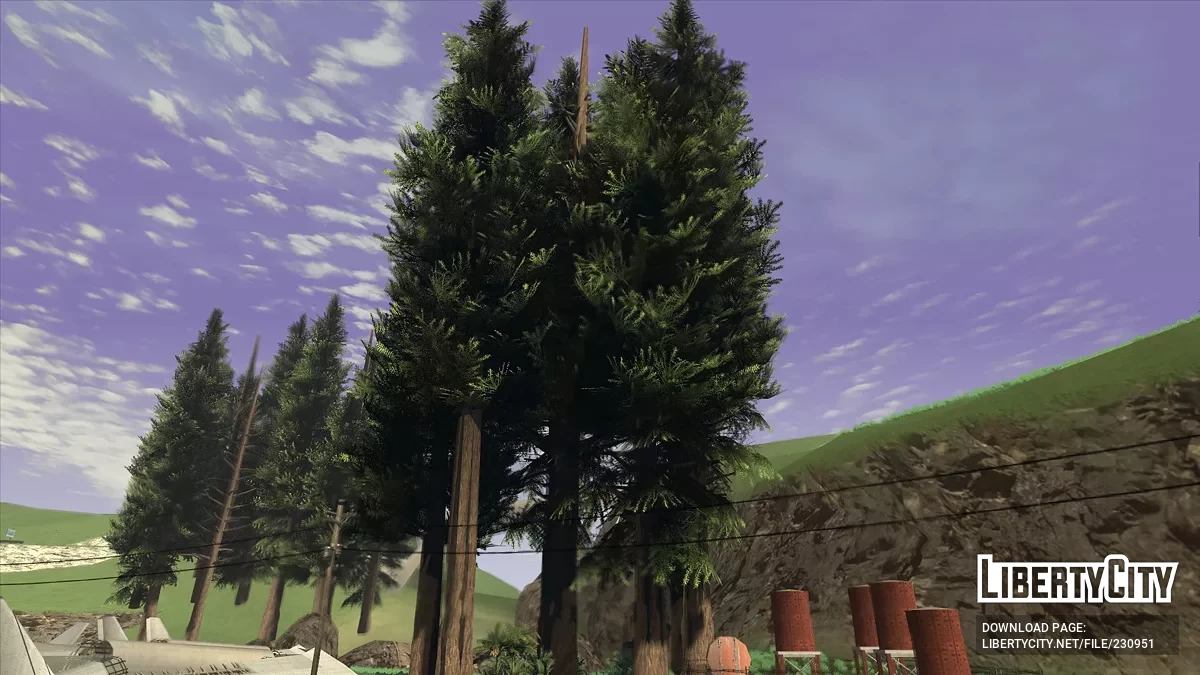 Моды на растительность и улучшения освещения / GTA San Andreas