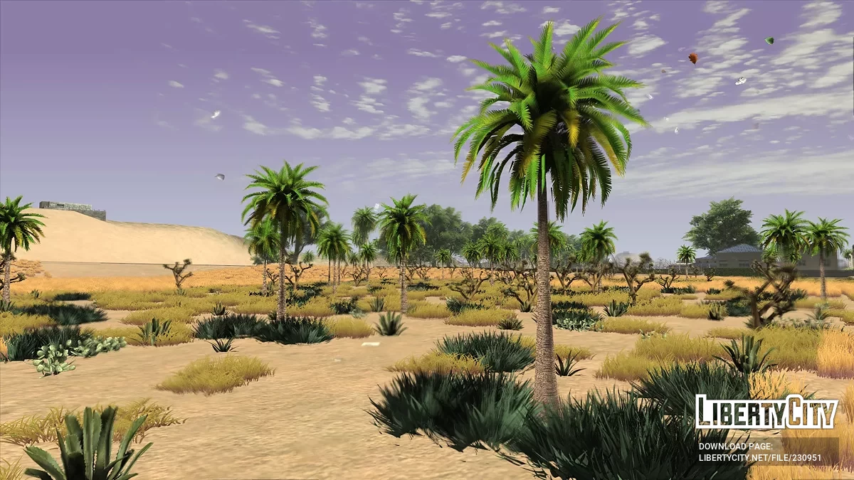 Моды на растительность и улучшения освещения / GTA San Andreas