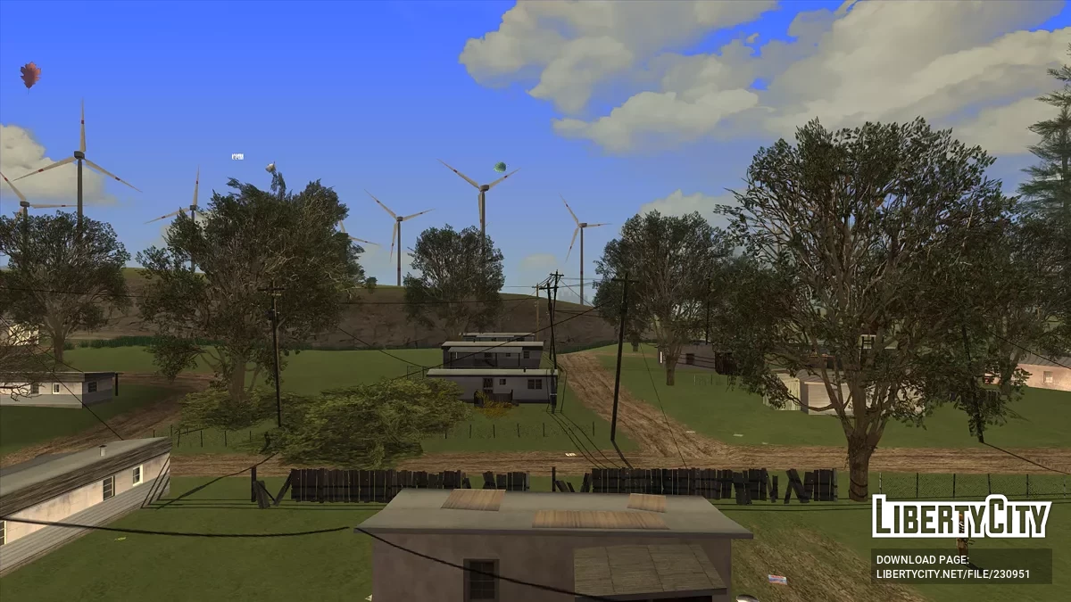 Моды на растительность и улучшения освещения / GTA San Andreas