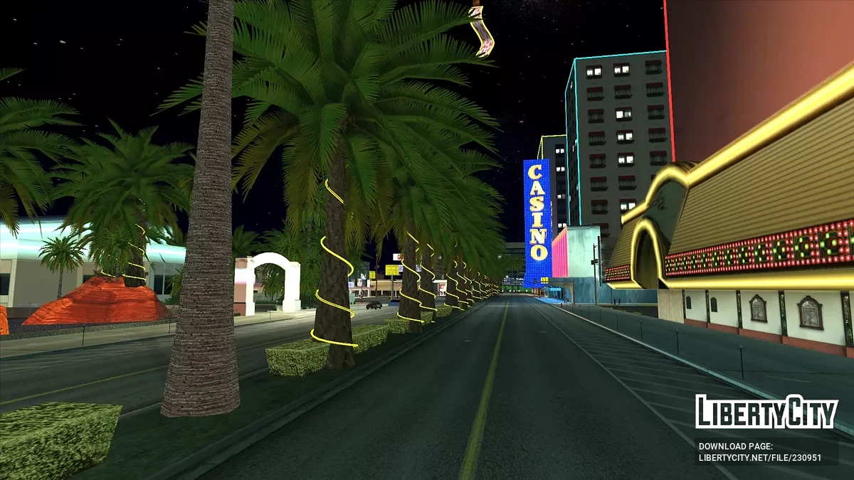 Моды на растительность и улучшения освещения / GTA San Andreas