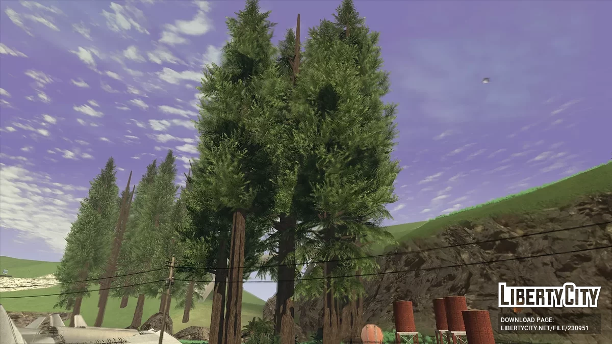 Моды на растительность и улучшения освещения / GTA San Andreas