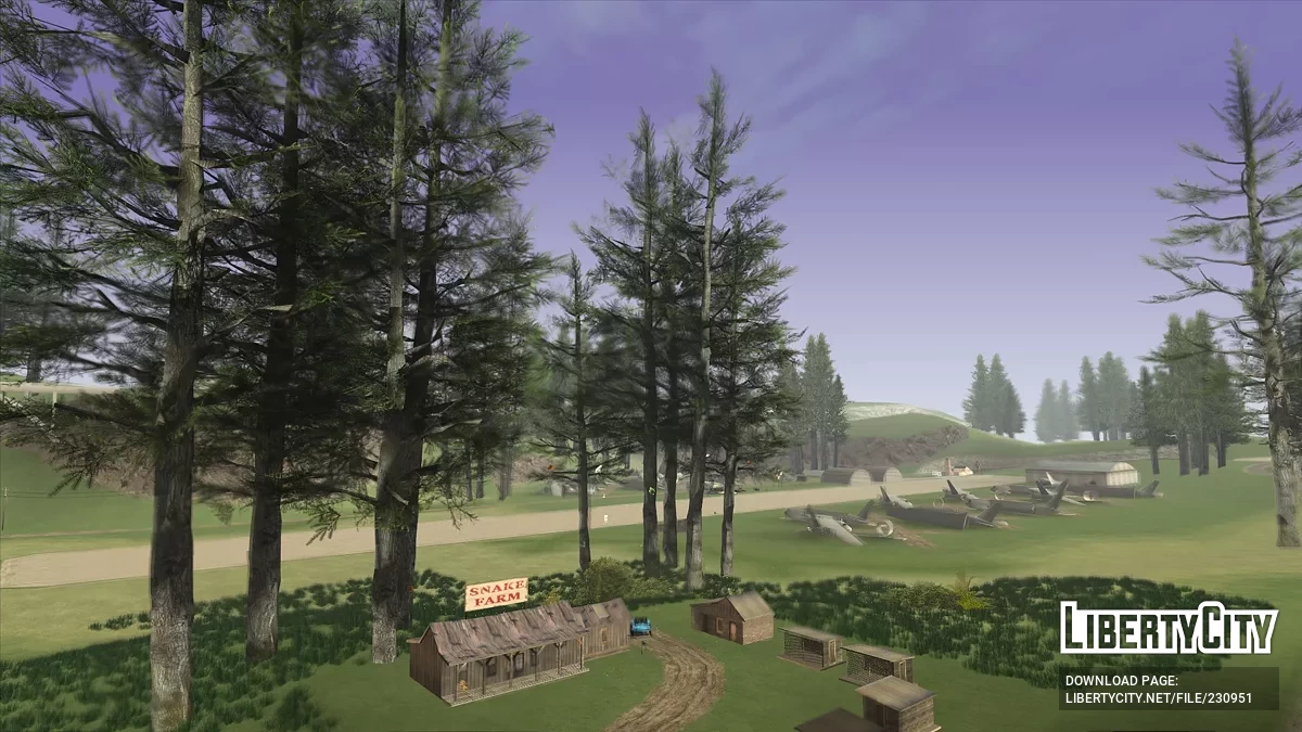 Моды на растительность и улучшения освещения / GTA San Andreas