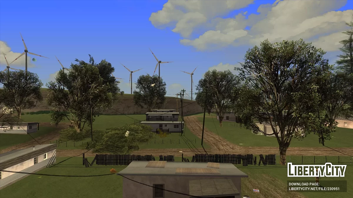 Моды на растительность и улучшения освещения / GTA San Andreas