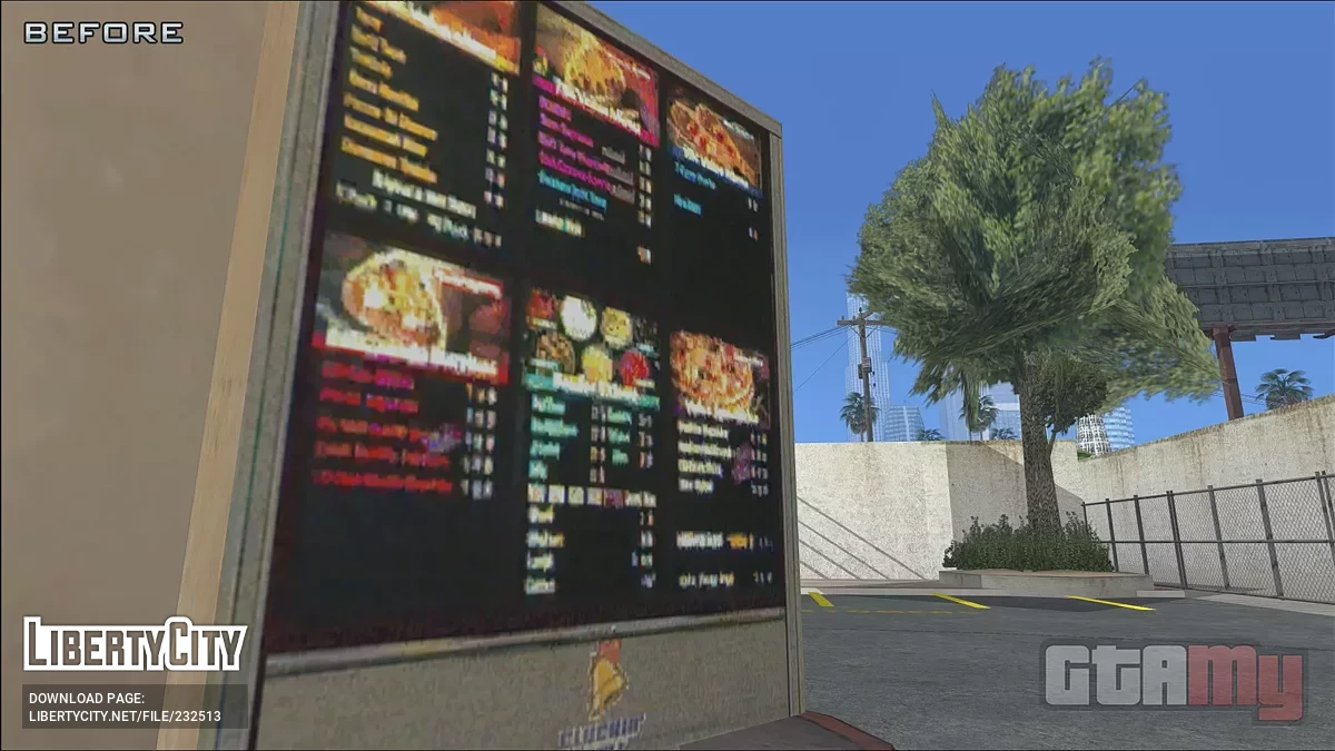 HD Menu Cluckin' Bell by KUSTODIY / GTA San Andreas