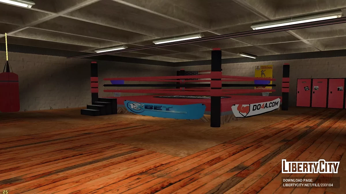 Обновленный спортзал в HQ / GTA San Andreas