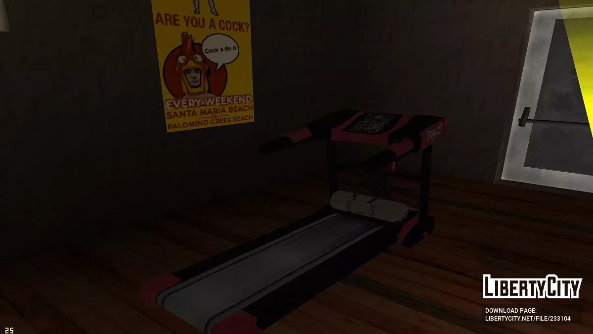 Обновленный спортзал в HQ / GTA San Andreas