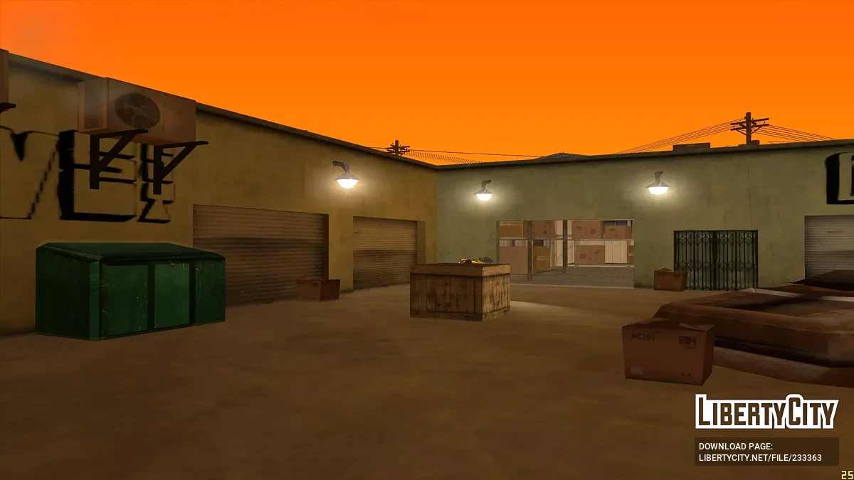 Открытый склад в Уиллоуфилде / GTA San Andreas