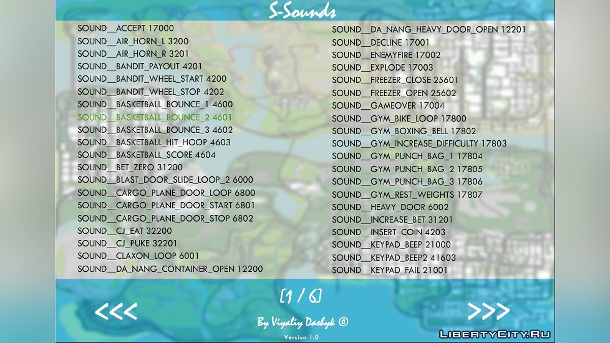 Скачать S-Sounds v1.0 для GTA San Andreas