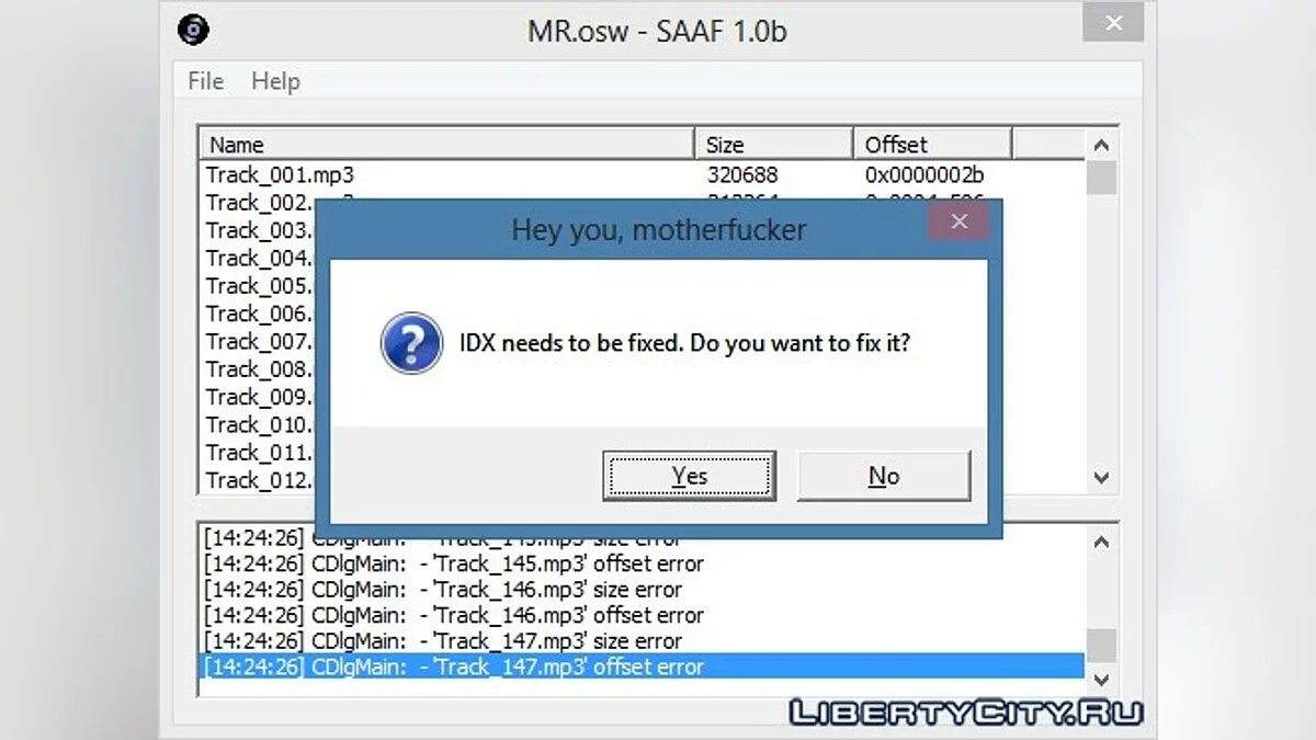 San Andreas Audio Fixer (SAAF, сборка 239) / GTA San Andreas