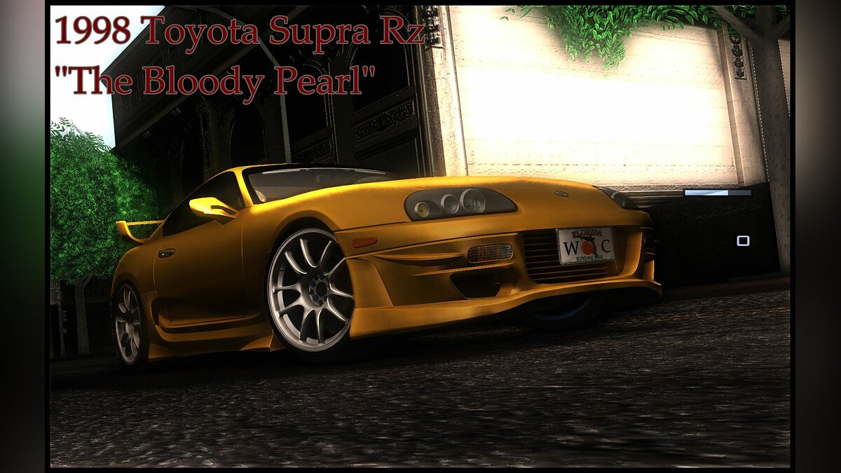 1998 Toyota Supra Rz The bloody pearl для GTA San Andreas - Картинка #1