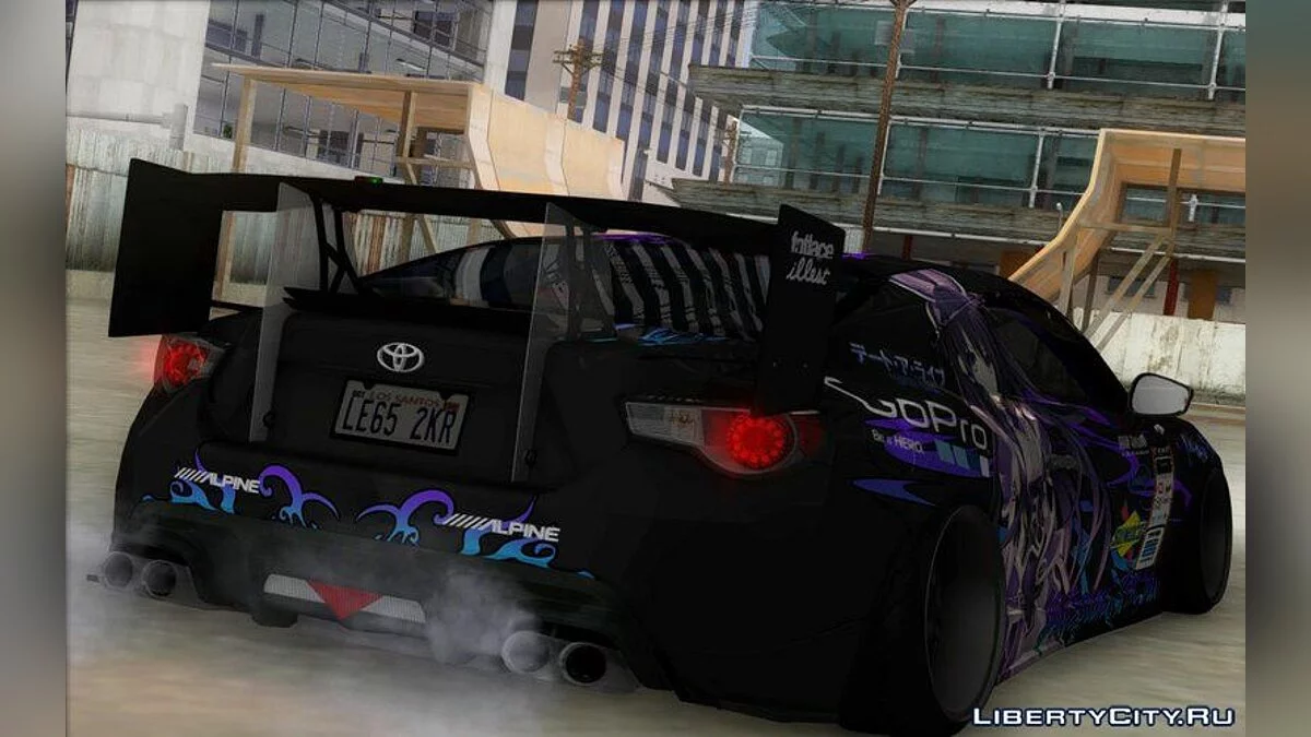 Toyota GT86 Yatogami Tohka Itasha / GTA San Andreas
