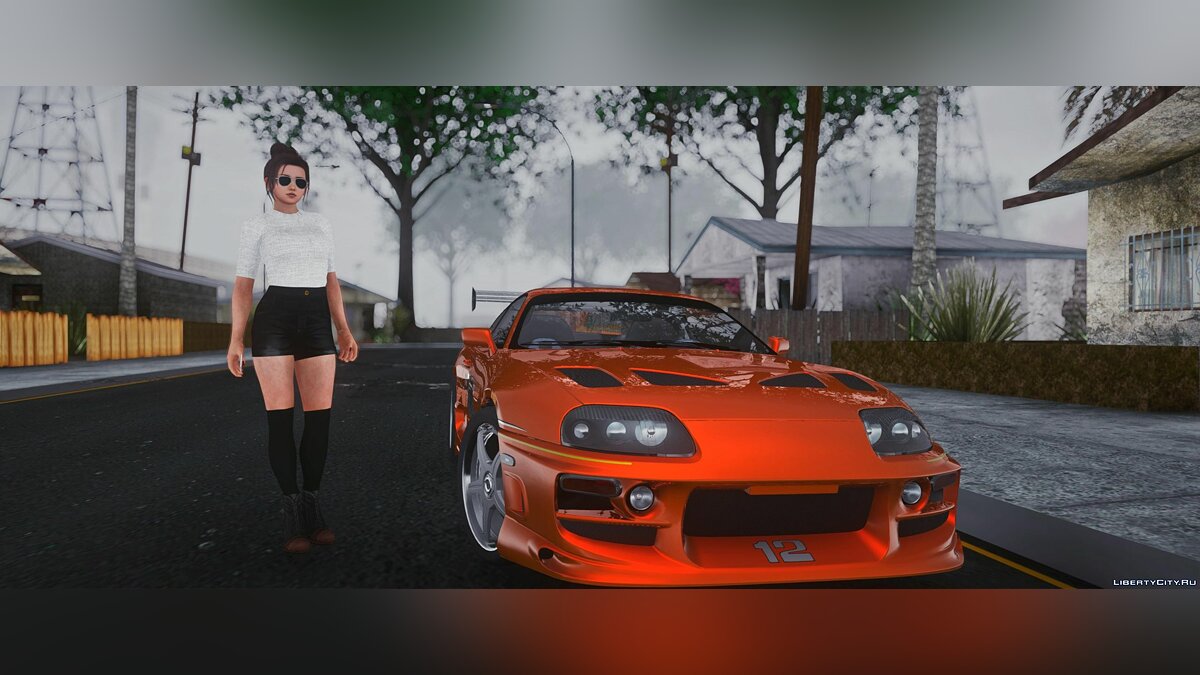 Скачать Toyota Supra MK IV 1994 - "Форсаж" для GTA San Andreas