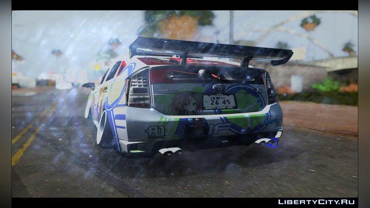 Toyota Prius Hybrid Hellaflush IF Itasha 2011 / GTA San Andreas