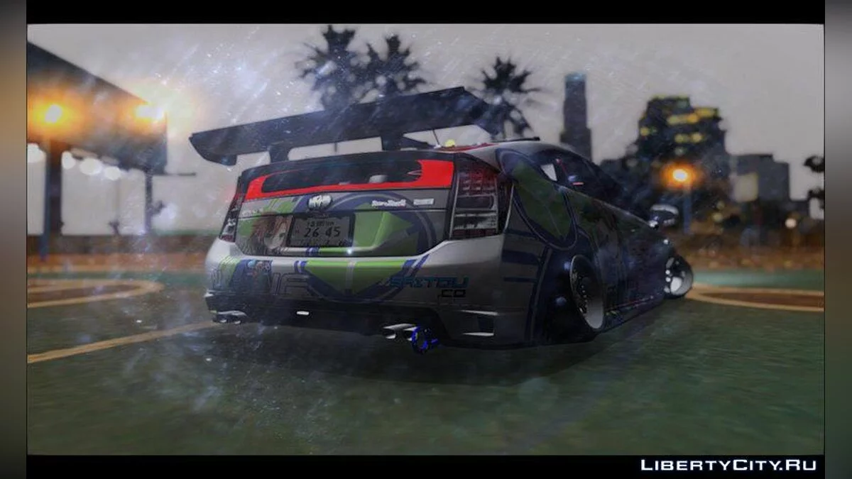Toyota Prius Hybrid Hellaflush IF Itasha 2011 / GTA San Andreas