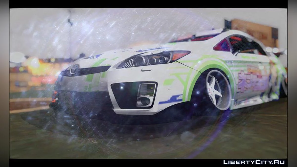 Toyota Prius Hybrid Hellaflush IF Itasha 2011 / GTA San Andreas