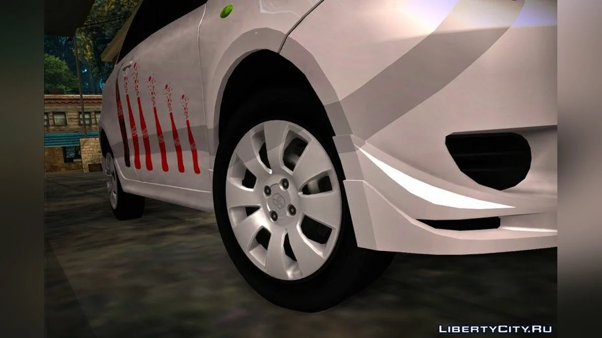 2008 Toyota Yaris - Брендированное авто Coca-Cola / GTA San Andreas