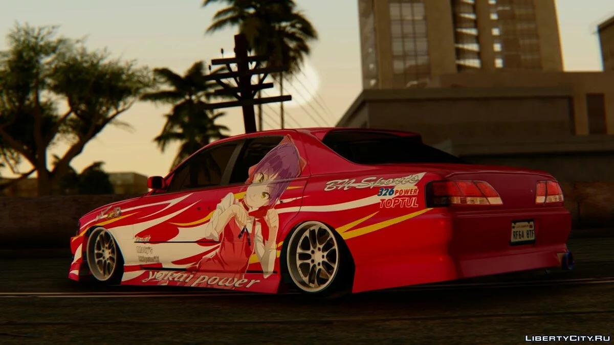 Toyota Cresta JXZ100 Neko Musume Itasha / GTA San Andreas