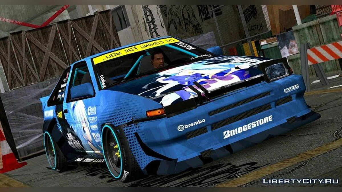 AE86 Aqua Itasha / GTA San Andreas