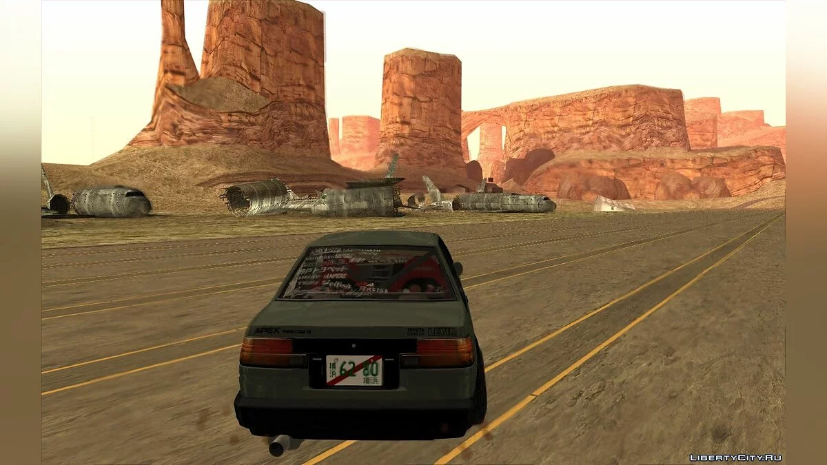Toyota AE86 Levin (Coupe) - Vision TopTeen / GTA San Andreas