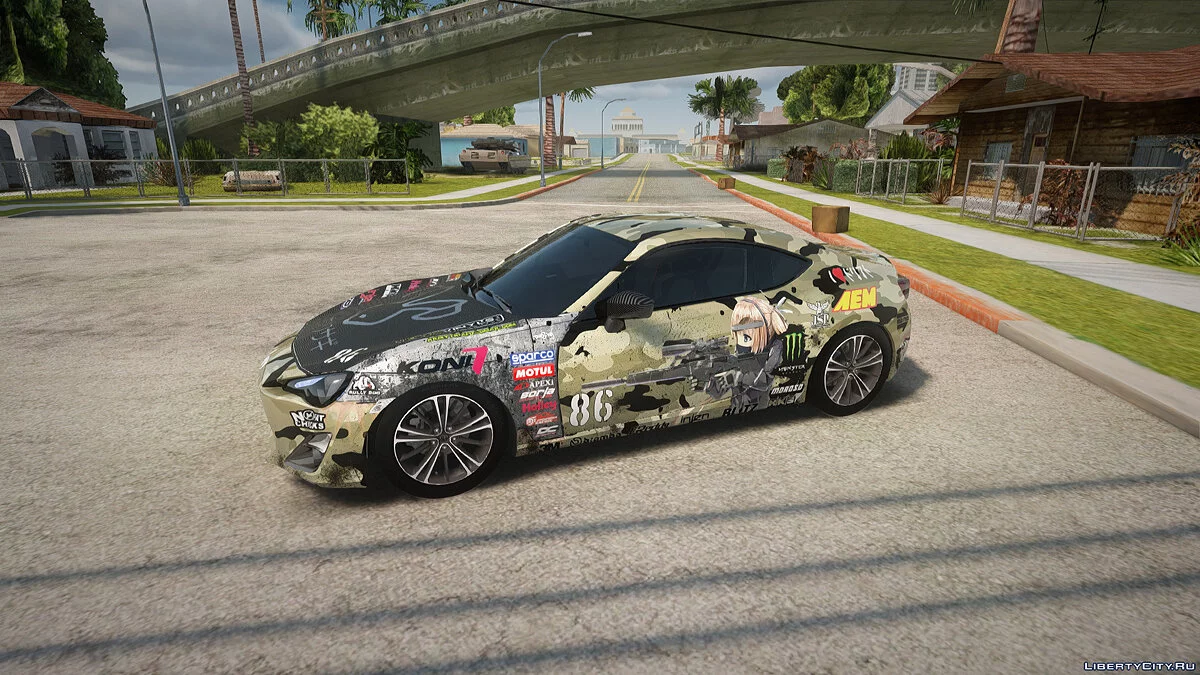 Toyota GT86 (ZN6) 2012 PJ + 3 покраски / GTA San Andreas