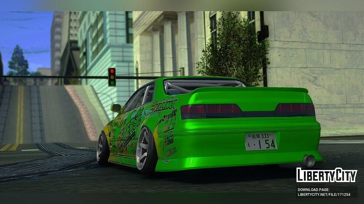 Скачать Toyota Mark II JZX100 (Team Reverse) для GTA San Andreas