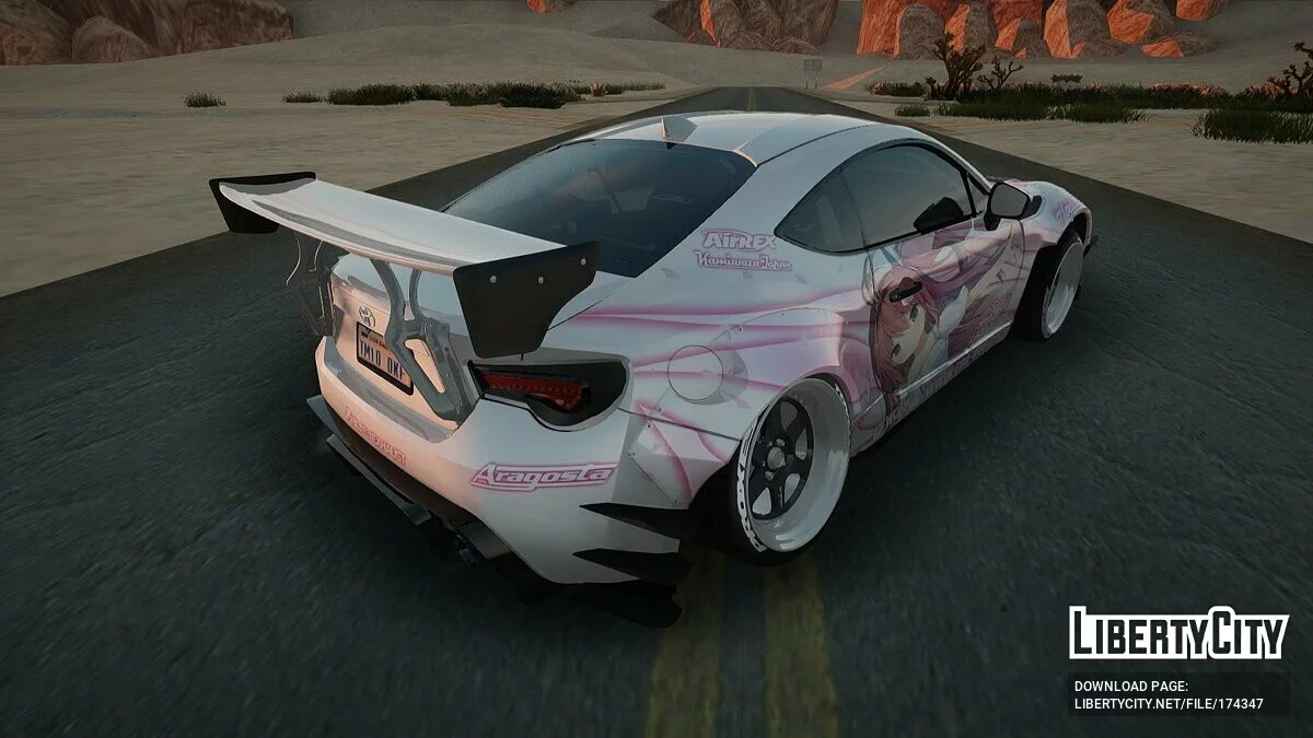 Toyota GT86 RB Kurashina Asuka Itasha / GTA San Andreas