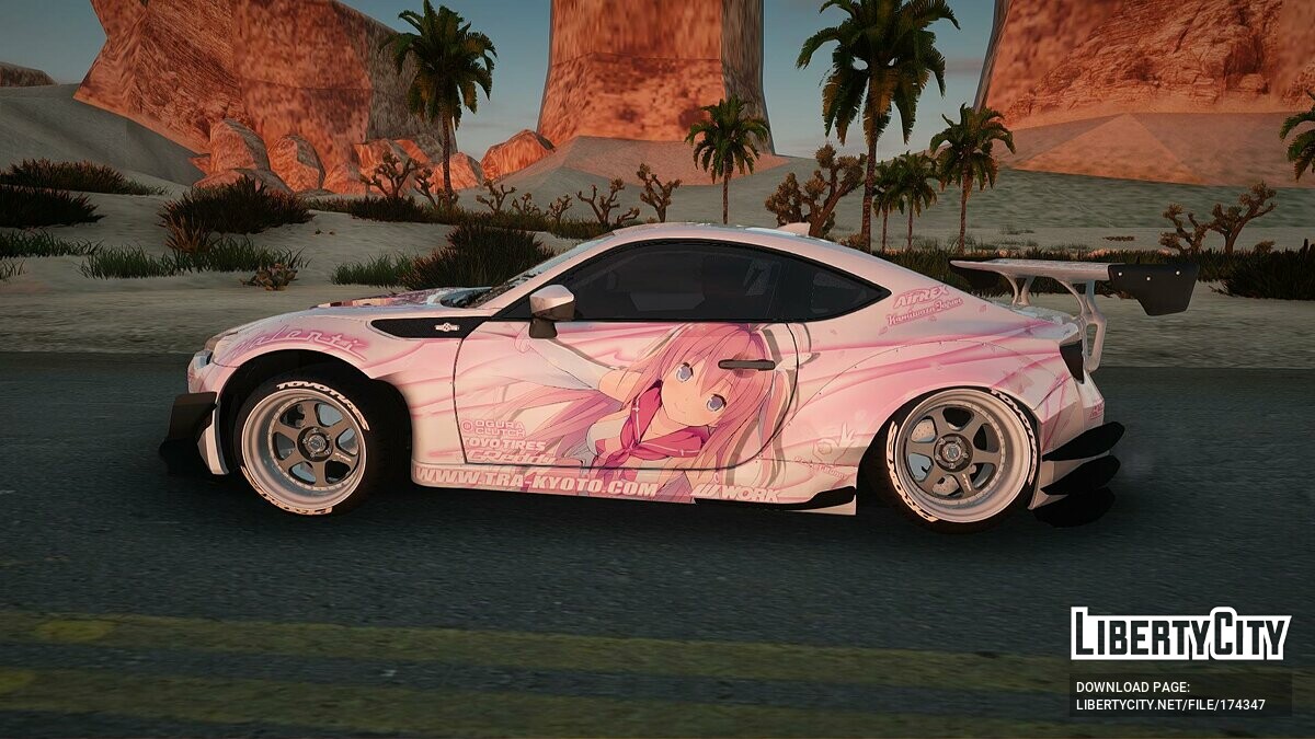 Скачать Toyota GT86 RB Kurashina Asuka Itasha для GTA San Andreas