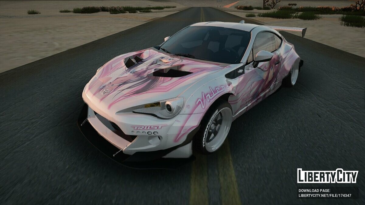 Скачать Toyota GT86 RB Kurashina Asuka Itasha для GTA San Andreas