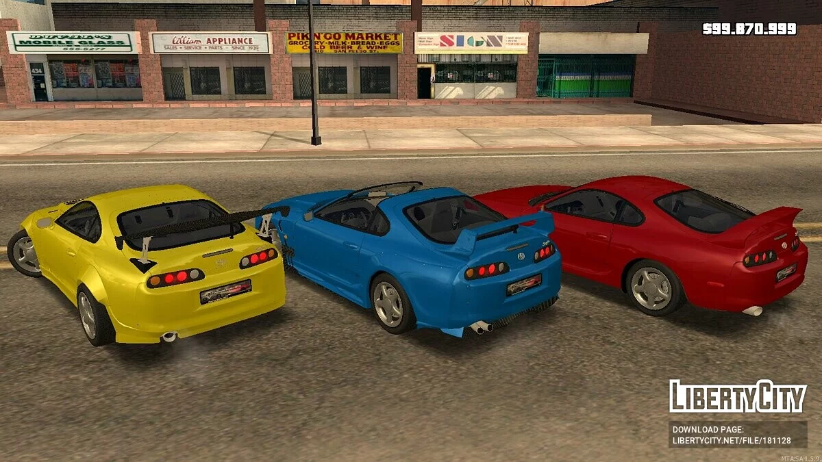 Toyota Supra + CCD / GTA San Andreas