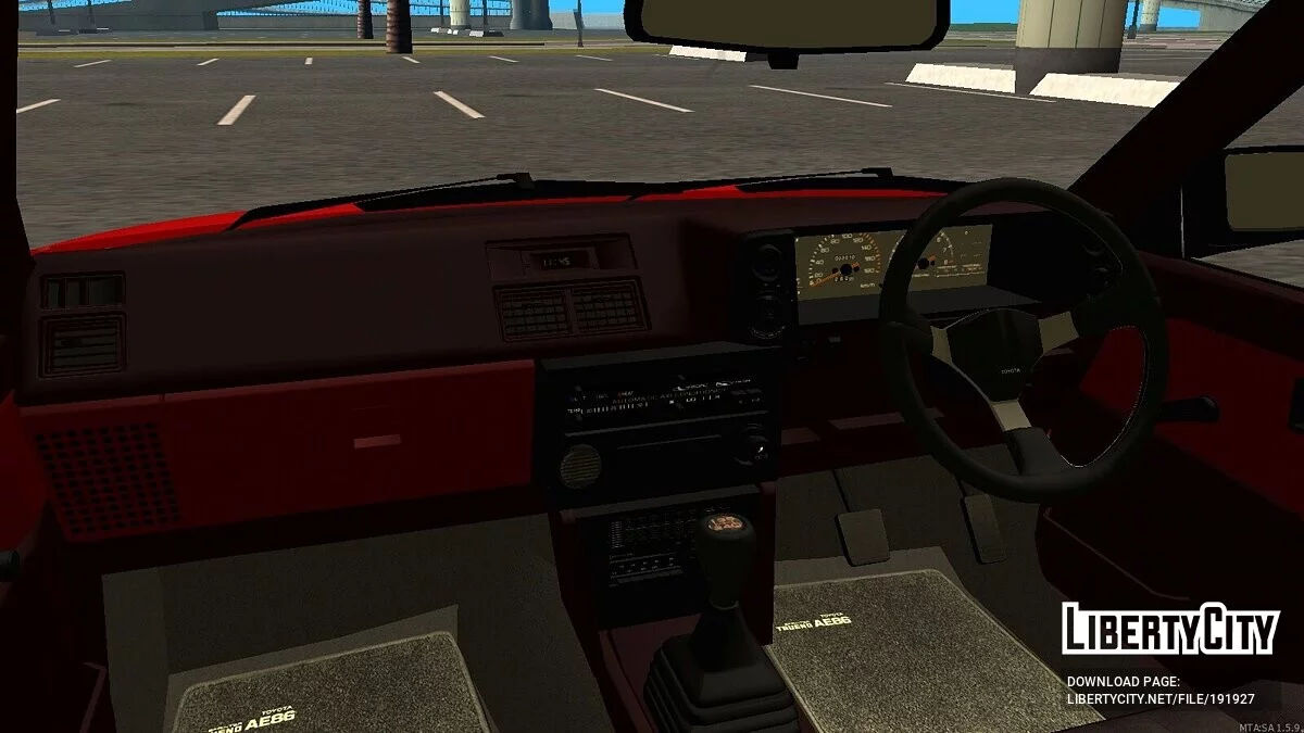 Toyota AE86 Trueno + CCD / GTA San Andreas