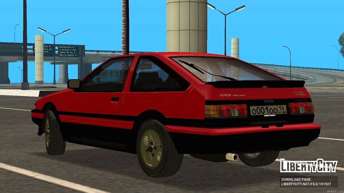 Toyota AE86 Trueno + CCD / GTA San Andreas