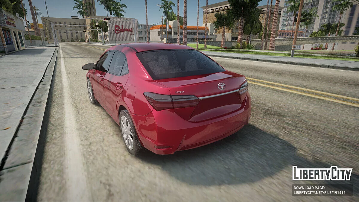 Toyota Corolla 2017 / GTA San Andreas