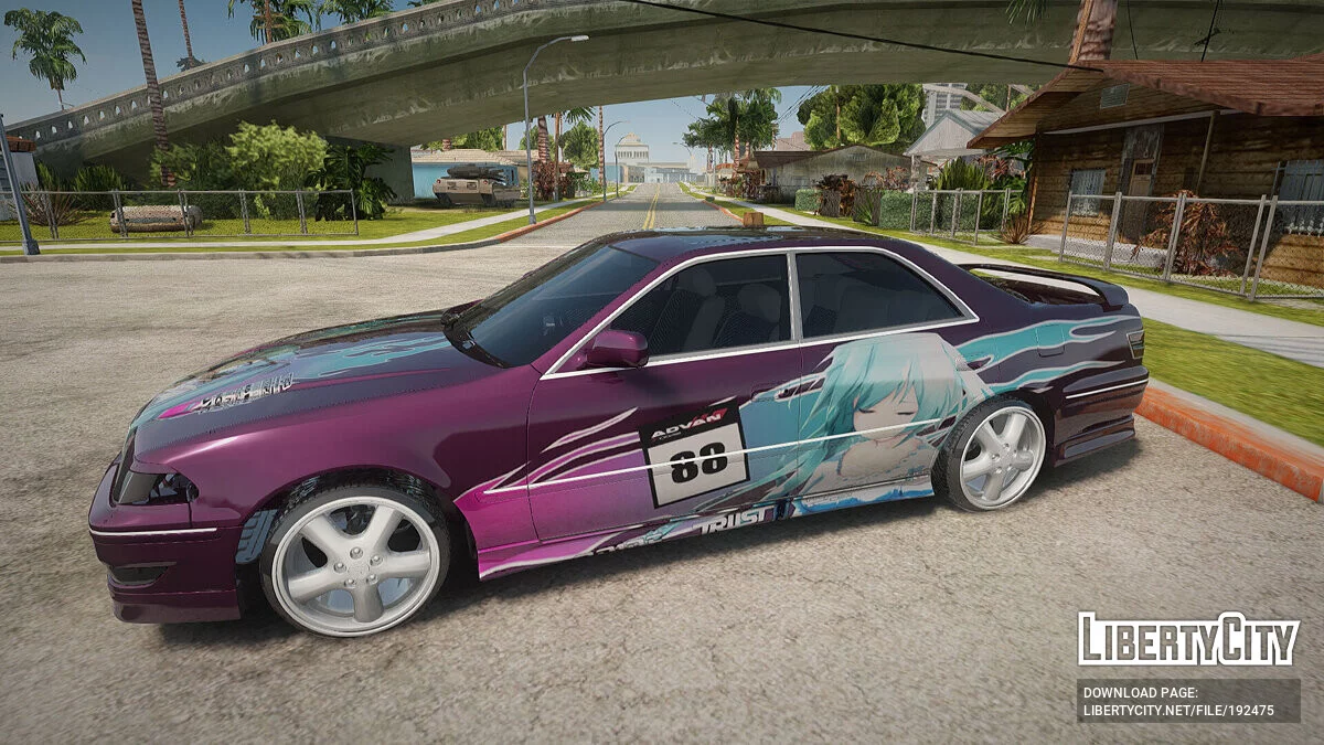 Toyota Mark II Tourer V Itasha / GTA San Andreas