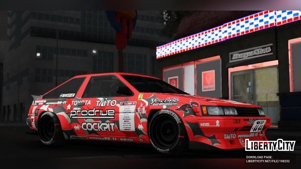 Toyota Corolla Levin AE86 / GTA San Andreas