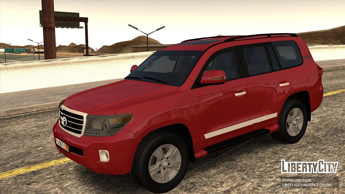 Скачать Toyota Land Cruiser 200 Бронированная 412223 Rida для GTA San  Andreas