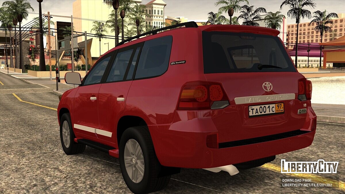 Скачать Toyota Land Cruiser 200 Бронированная 412223 Rida для GTA San  Andreas