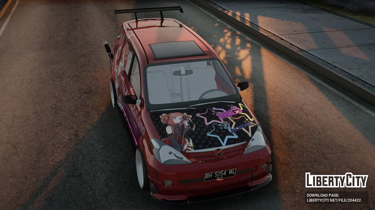 Toyota Avanza R9 Exhaust Nishikino Maki Itasha / GTA San Andreas