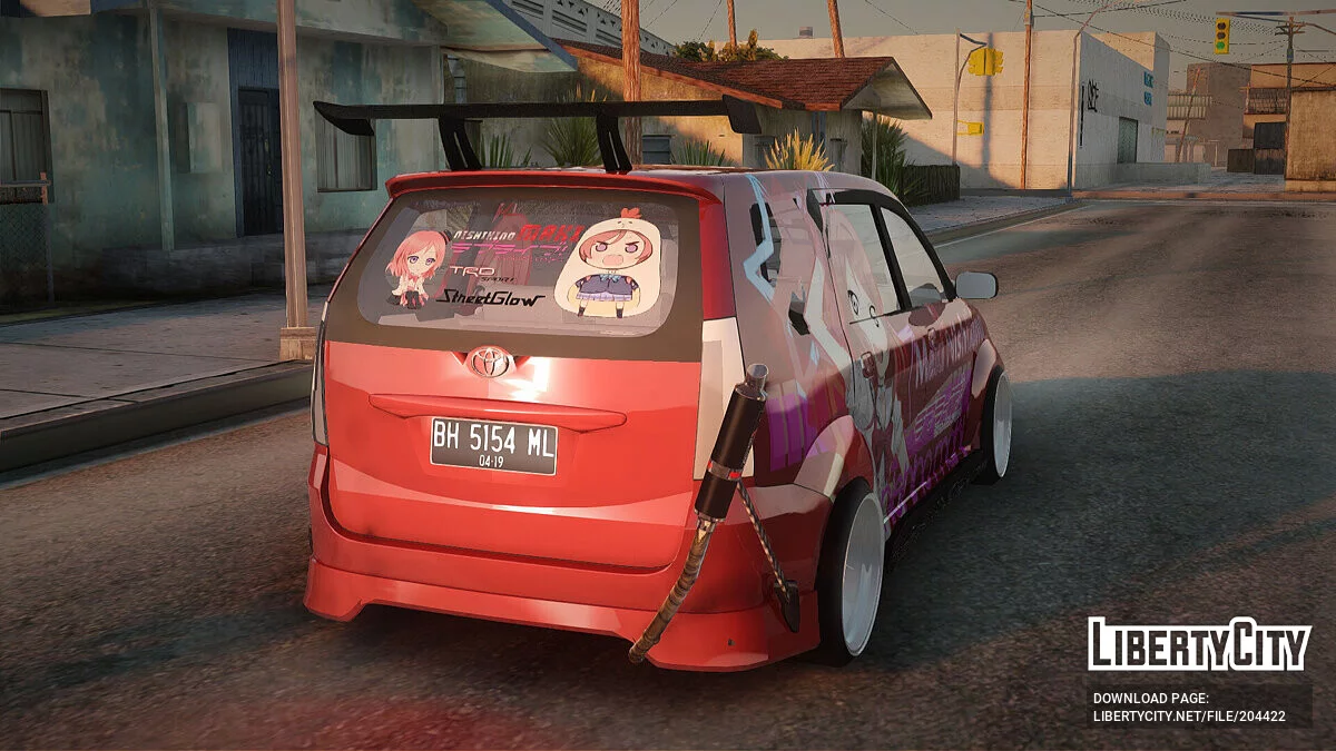 Toyota Avanza R9 Exhaust Nishikino Maki Itasha / GTA San Andreas