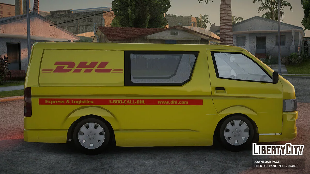 Toyota Hiace DHL Cargo Van 2006 / GTA San Andreas