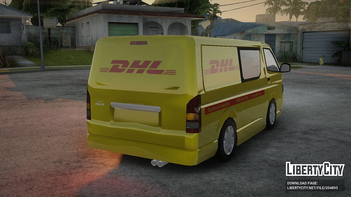 Toyota Hiace DHL Cargo Van 2006 / GTA San Andreas