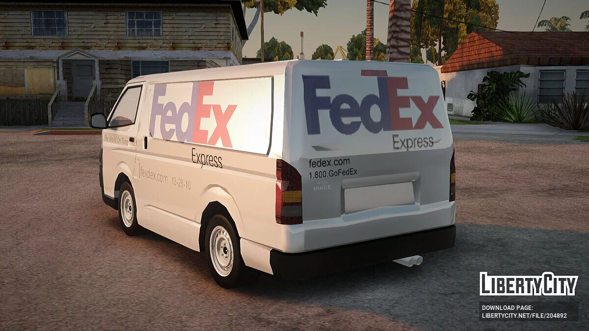 Toyota Hiace FedEx Cargo Van 2006 / GTA San Andreas