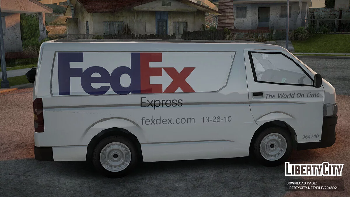Toyota Hiace FedEx Cargo Van 2006 / GTA San Andreas