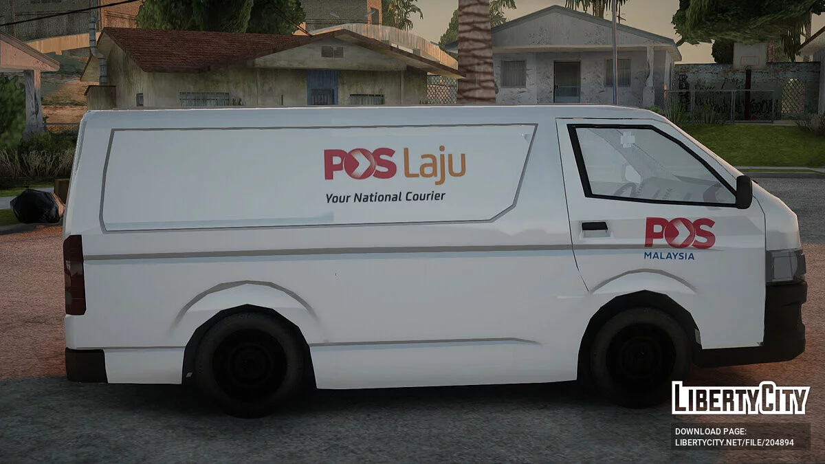 Toyota Hiace PosLaju Malaysian Van / GTA San Andreas