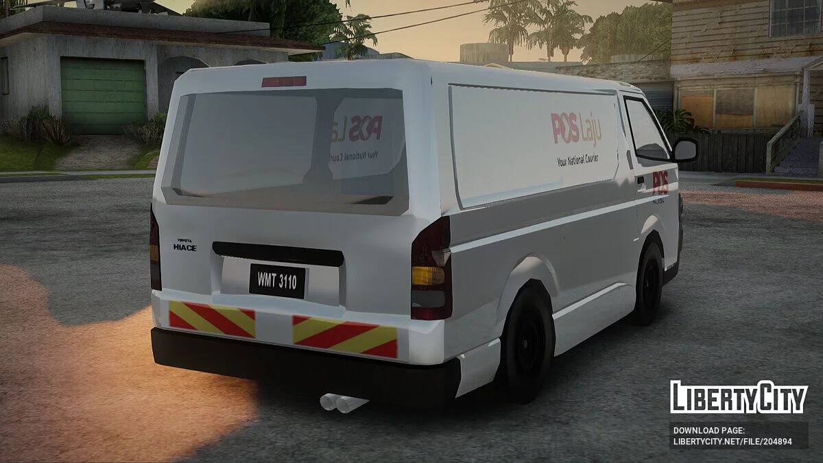 Toyota Hiace PosLaju Malaysian Van / GTA San Andreas