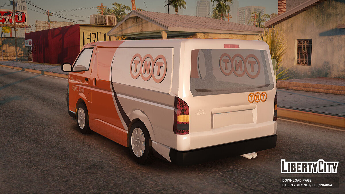 Скачать Toyota Hiace TNT Cargo Van 2006 для GTA San Andreas